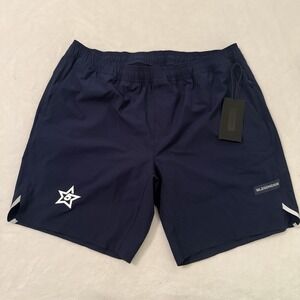 Legends Shorts Mens XXL Navy Blue Luka 9"Lined Gym Running Stretch Workout‎ NWT